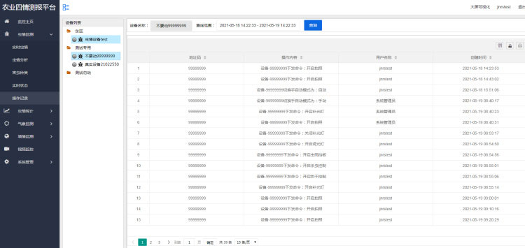 農業四情監測預警系統